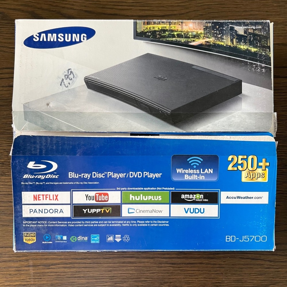 Samsung BD-J5700 Blu-ray & DVD Player Wi-Fi Streaming With Remote NOB - Picture 8 of 9
